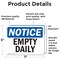 Signmission Empty Daily, 7 in W x Rectangle, Vinyl Decal OS-2PACK-NS-D-57-L-12025 - alternate 2